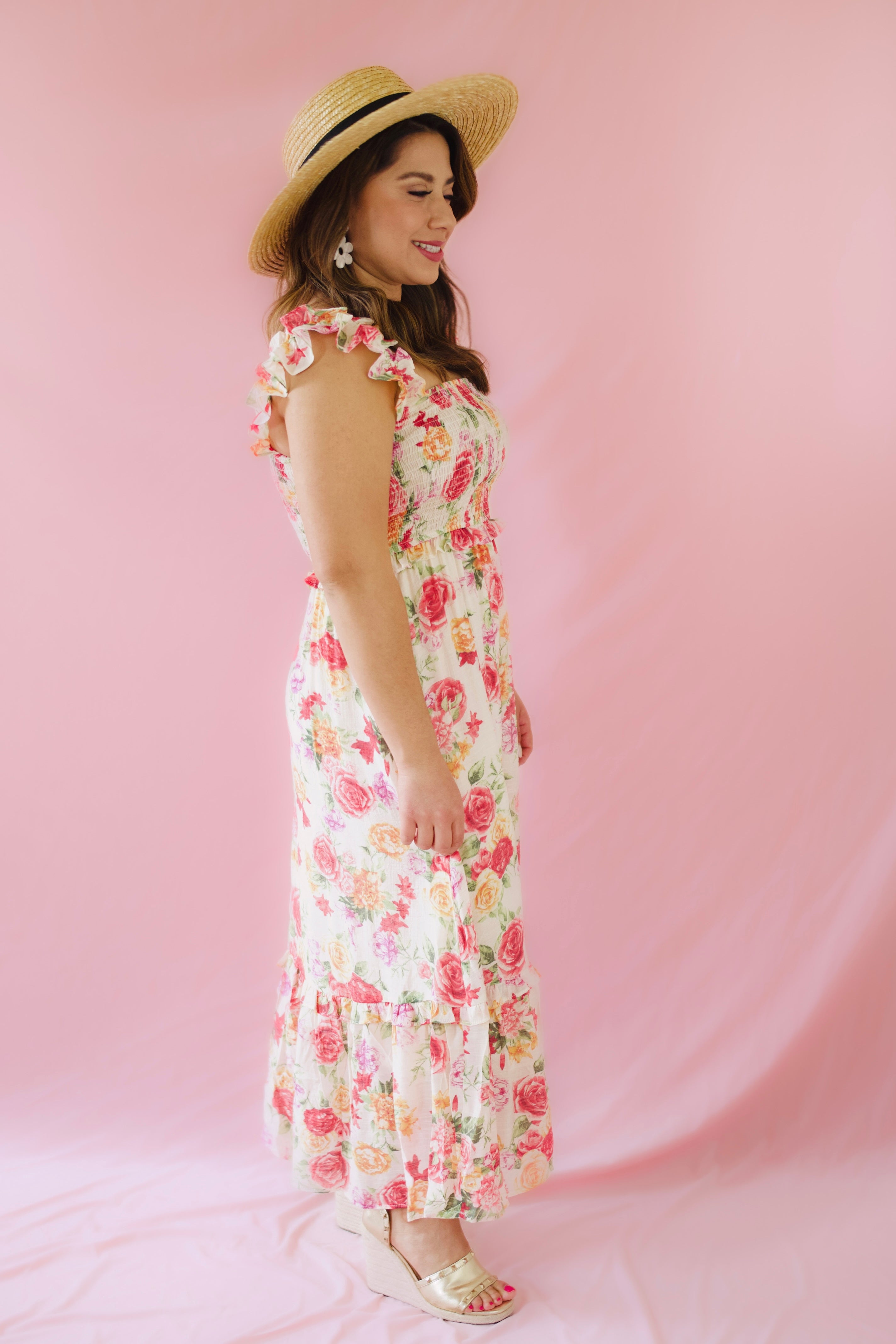Garden Party Floral Midi Dress