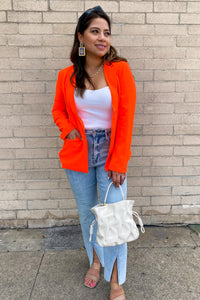 Bright Orange Blazer