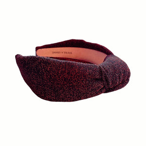 Red Sparkle  Knotted Headband