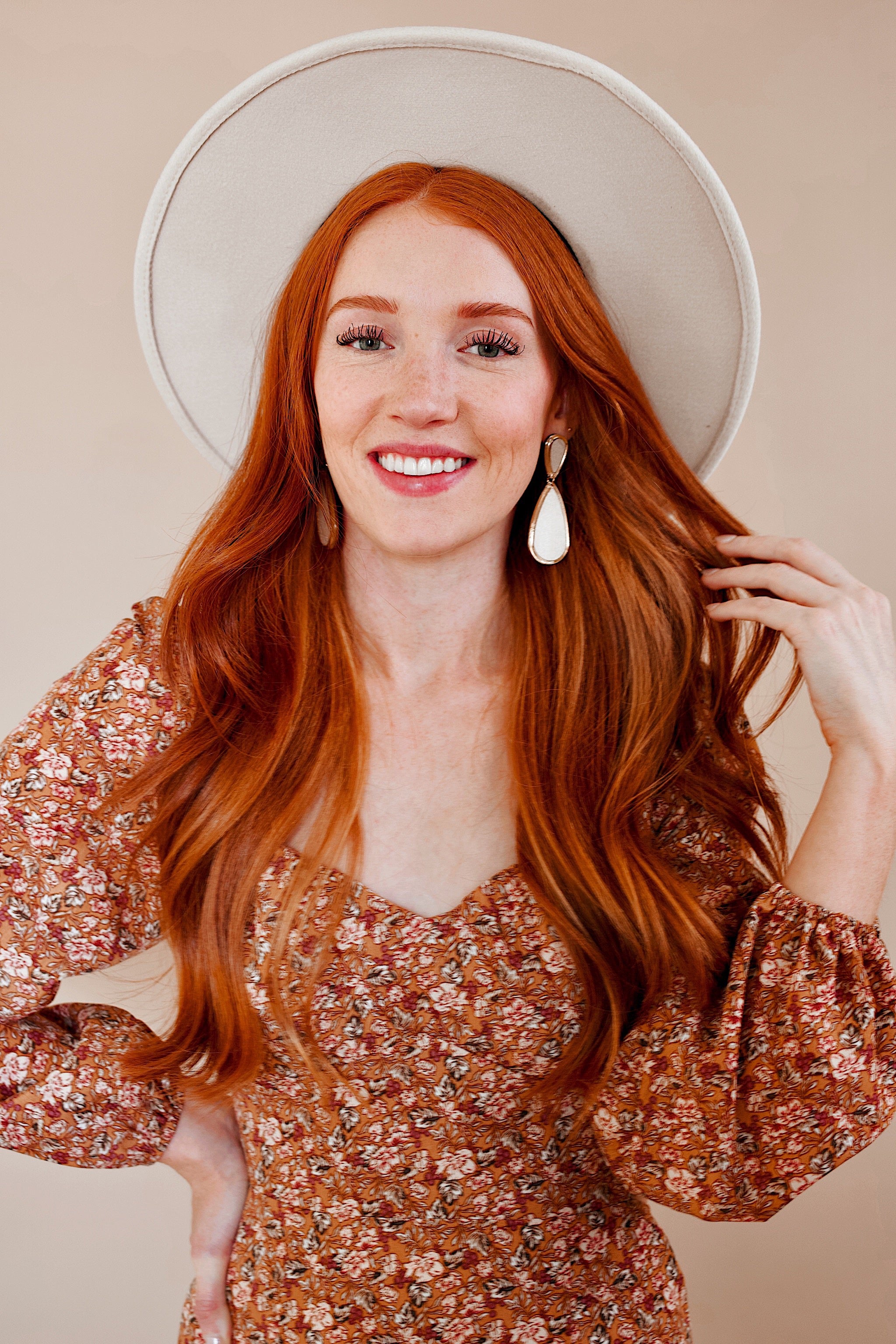 Ava Satin Teardrop Earrings
