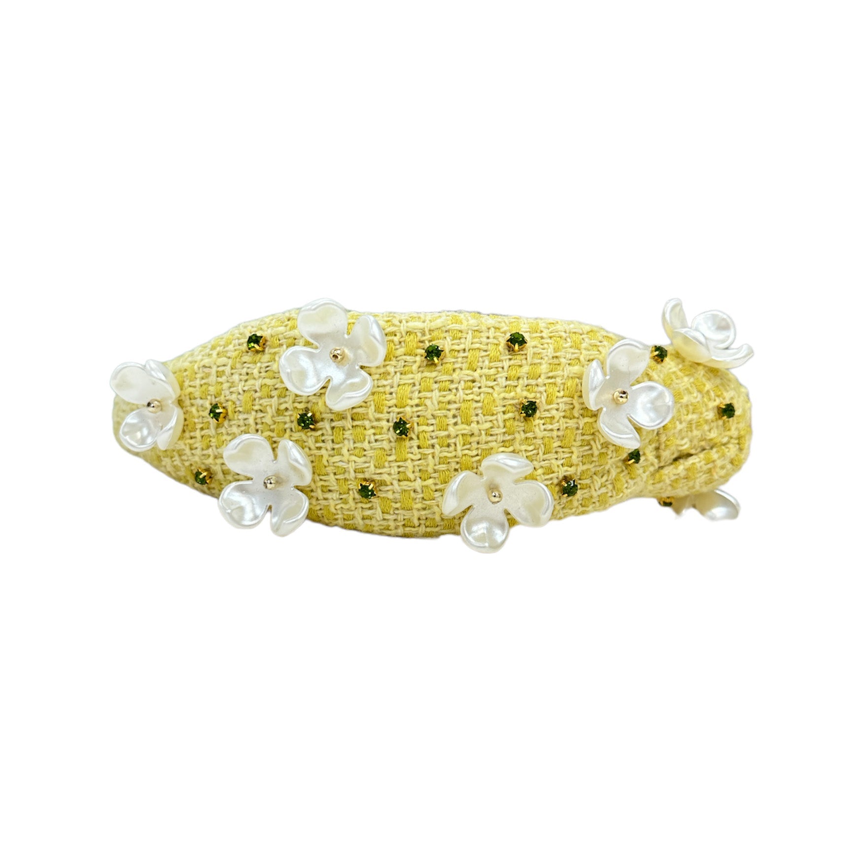 Yellow Tweed Knotted Headband