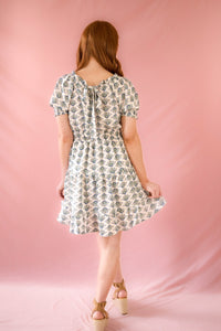 Blue and White Dress