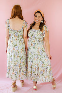 Blue Floral Maxi Dress
