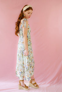 Blue Floral Maxi Dress
